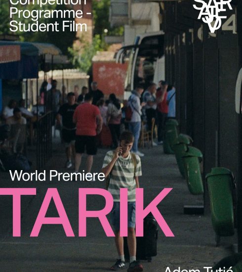 Poster za film „Tarik“ reditelja Adem Tutić, najava projekcije na Sarajevo Film Festivalu.