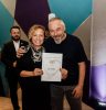 Fotografija Snežane van Houwelingen i reditelja Miroslava Terzića na Sarajevo Film Festivalu