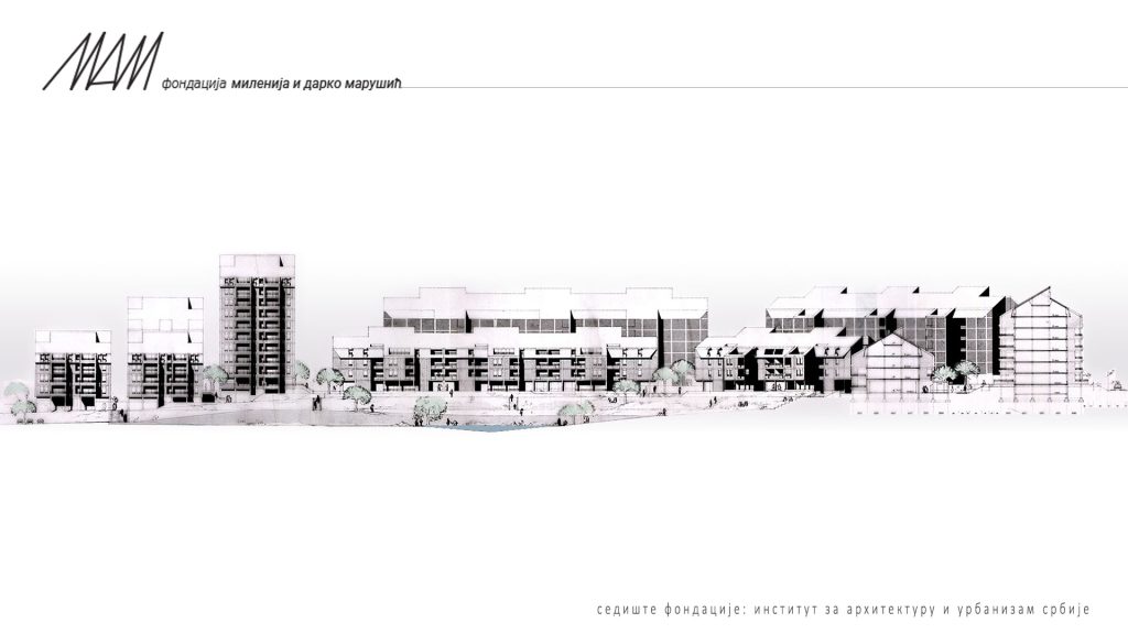 Ilustracija sedišta fondacije, Institut za arhitekturu i urbanizam Srbije