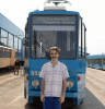 Fotografija Frana Vasilića na snimanju seta u ZET tramvaju