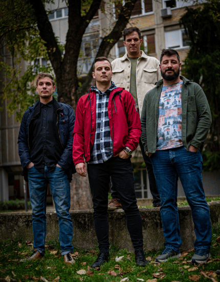 Portret fotografija novosadskog benda Astronauti